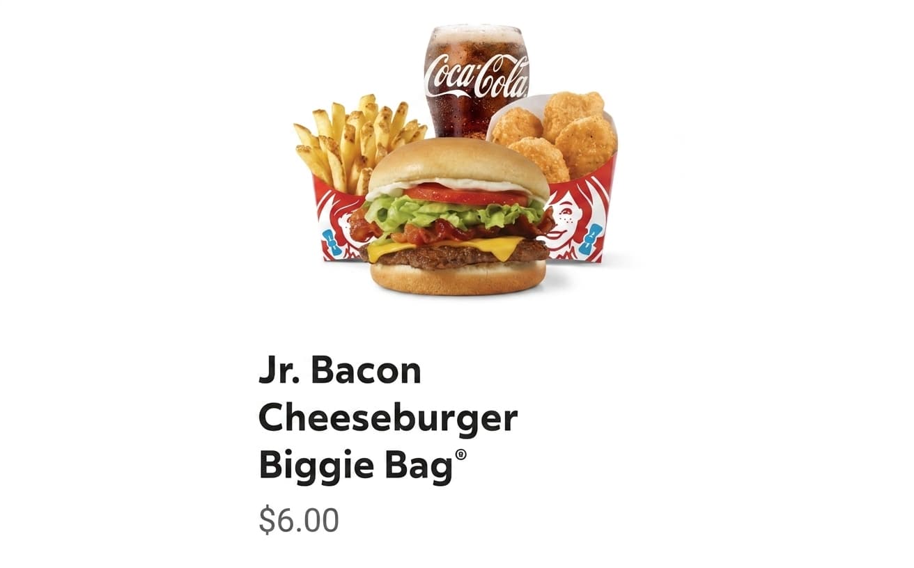 Image of Jr. Bacon Cheeseburger Biggie Bag®