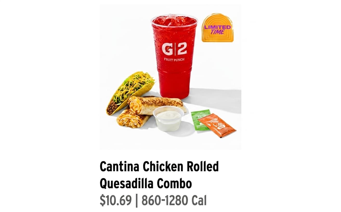 Image of Cantina Chicken Rolled Quesadilla Combo